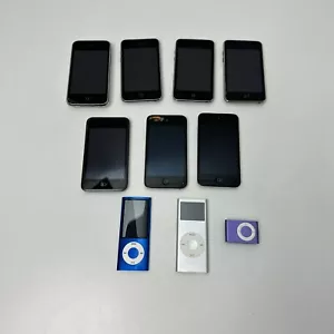 Apple iPod Konvolut Restposten Ersatzteile oder Reparaturen X 10 Touch Nano Shuffle großes Konvolut - Bild 1 von 24