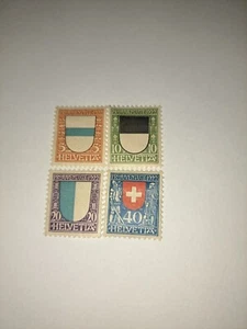 SCHWEIZ - NEUWERTIGES SET - PRO JUVENTUTE - WAPPEN - 1922. - Bild 1 von 2
