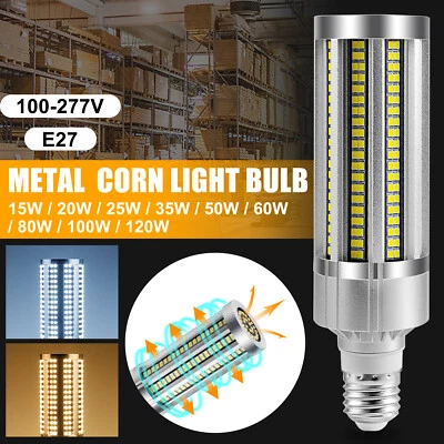 15/20/25/35/50/60/80/100/120W LED Light Bulbs E27 Screw Corn Bulbs AC100-277V - Image 1 of 4