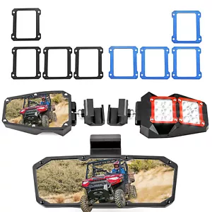 Juego de espejos laterales y centrales LED para jaula Can Am Defender HD5/HD7/HD8/HD10 Pro-Fit - Imagen 1 de 15