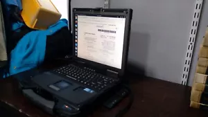 Getac Laptop I5-2520m BIOS LOCKED working (NO CADDY ,OS) Airplane Mode 4GB RAM - Picture 1 of 24