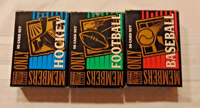 1994 Stadium Club Football Baseball Hockey Members Only Complete Set of 50 LOTx3 - Image 1 of 3