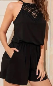 Damenbekleidung, Armelloses, lässiger Jumpsuit für sommer und frühling. - Bild 1 von 3