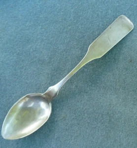 JS Sharrard 7 Inch Coin Silver Spoon 19th Century Kentucky - Picture 1 of 8