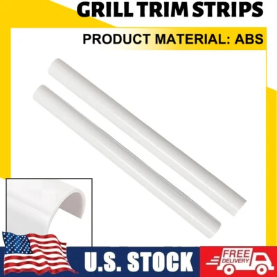 For BMW 1/2/3/4 Series F20 F30 Car Front V Brace Grill Trim Strips Cover White - Image 1 of 4