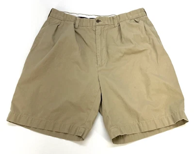 Pantalones Cortos Polo Golf Ralph Lauren Fairway Cremallera Plisada Frontal Algodón Hombres 36 Tostado Foto 1 de 4