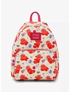 LOUNGEFLY PIXAR DISNEY TURNING RED PANDA MEI MINI BACKPACK~ WITH TAGS BRAND NEW~ - Picture 1 of 3