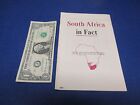 1965 South Africa In Fact Booklet, Aligned W/ The West In Fact And Outlook S190