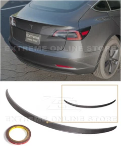 For 17-23 Tesla Model 3 | EOS Style CARBON FIBER Rear Trunk Wing Spoiler - Picture 1 of 12