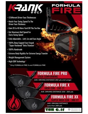 Krank Fire TOUR (NEW)- Beta Ti Cup Face Tech Driver - Worlds Longest Drivers - Image 1 of 4
