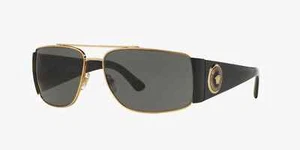 AUTÉNTICAS GAFAS DE SOL VERSACE VE2163 1002/87 ORO GRIS OSCURO LENTES - Imagen 1 de 2