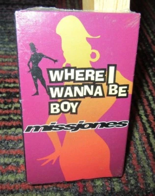 MISS JONES: WHERE I WANNA BE BOY MUSIC CASSETTE SINGLE, MIX, RON G MIX, NEW  - Image 1 of 2