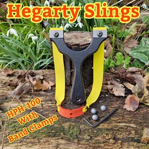 CATAPULTA/ESLINGSHOT, POTENTE HPH-100, CON ABRAZADERAS DE BANDA, ESLINGAS HEGARTY, FRANCOTIRADOR - Imagen 1 de 4