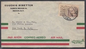 México - Jul 1952 Ciudad de México Publicidad Cubierta a Estados Unidos - Imagen 1 de 1