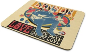 The Beatles John Lennon Love Mouse Pad Brown - Bild 1 von 2
