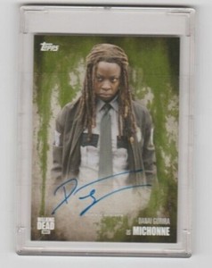 TOPPS WALKING DEAD SEASON 5 DANAI GURIRA/MICHONNE AUTOGRAPH CARD  #/25!!  +BONUS