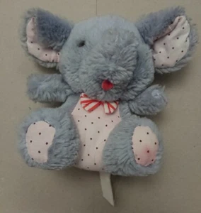 GIOCO GIOCATTOLO NUOVO PLUSH PELUCHES PELOUCHES ANIMALE ELEFANTE GRIGIO - Picture 1 of 2