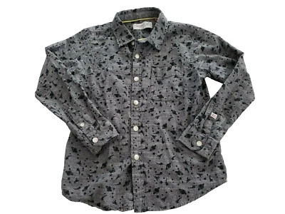 Camisa Sovereign Code Boys Gris Planetas Abotonada Talla 6 Usada Foto 1 de 4