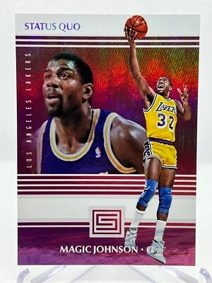 MAGIC JOHNSON 2017-18 Panini Status #10 Status Quo Insert - Image 1 of 2