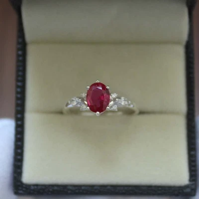 Anillo de plata de ley 925 con piedras preciosas y diamantes -, elegante... Foto 1 de 4