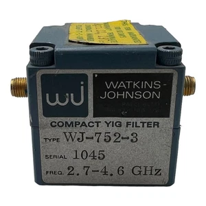 Watkins Johnson WJ-752-3 YIG Filter 2.7-4.6Ghz - Picture 1 of 3