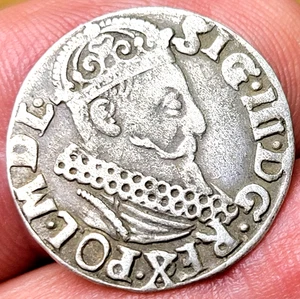 Moneda de plata de 3 groschen Polonia 1621 SIGISMUNDO III - Imagen 1 de 2