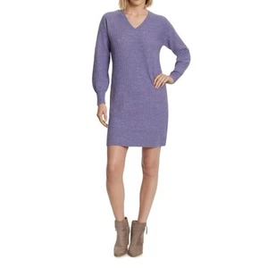 Elegant Purple Knit Dress Jessica Simpson Size L. - Picture 1 of 7