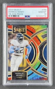 Derrick Henry 2023 Panini Select Tie-Dye Prizm /25 Premier Level #156 PSA 10 - Bild 1 von 3