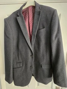 NEXT Mens Black and Blue Jacket Size 42 Regular - Picture 1 of 3