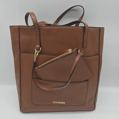 Steve Madden Kimmy Multi Bolsa Bolso de Mano, Coñac Cartera Bolso con Cartera Hombro Limpio Foto 1 de 4