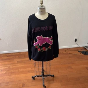 Gucci Embroidered Blind For Love Panther Rare Sweatshirt crewneck black L - Picture 1 of 6