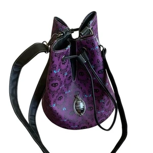 Disney Parks Loungefly Haunted Mansion Bucket Bag Purse. Eyes Glow In Dark READ - Picture 1 of 16