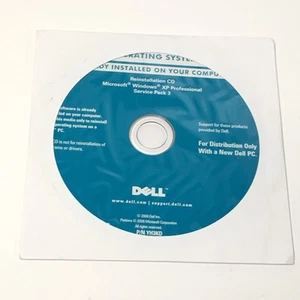 Dell Windows XP Pro w/ Service Pack 3 Reinstallation CD Disc Sealed! 2009 YH3KD - Picture 1 of 4