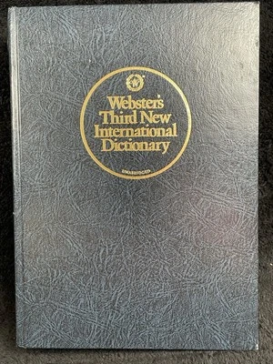 Webster's Third New International Dictionary Unabridged HC 1993 Vtg -Thumb Index - Image 1 of 4