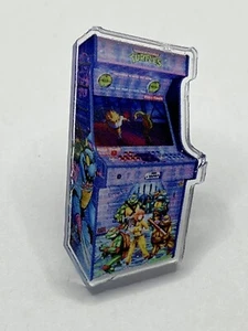 Teenage Mutant Ninja Turtles Tmnt Arcade Game Acrylic Pin Badge 1.25” - Picture 1 of 4
