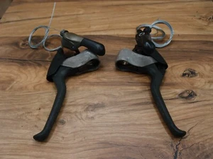 1988 brake levers & shifters Shimano Exage Mountain ST-M450 VIA Japan 3 x 6 SIS - Picture 1 of 17