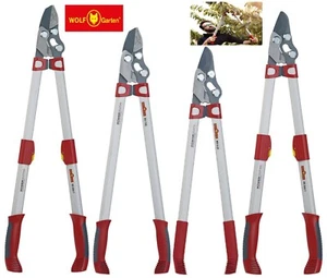 Wolf Garten Power Cut Bypass/Anvil Loppers Garden Tree Telescopic option 40-50mm - Picture 1 of 10