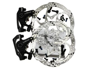 TRP Spyre C Post Mount MTB Bike Mechanical Disc Brake Set Front + Rear w/ Rotor - Picture 1 of 5