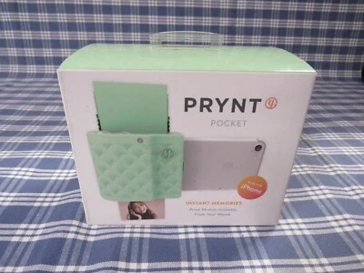 Prynt Pocket Photo Printer for iPhone Mint Green {Brand New} FAST FREE SHIPPING. - Image 1 of 4