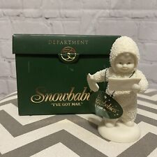 Snowbabies "I've Got Mail" 2001 Porcelain Figurine Department56