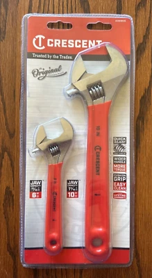 Crescent 6 In. and 10 In. Cushion Grip Adjustable Wrench Set (2-Piece) - Image 1 of 3