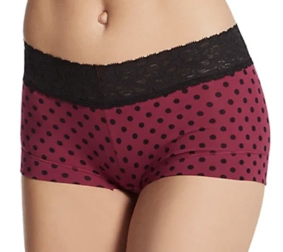 Panty corto MAIDENFORM Dream Lace lunares rojo especia negro para niño NUEVO para mujer XL 8 Foto 1 de 4