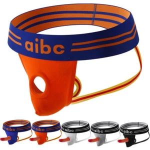 Slip uomo jockstrap intimo sexy cotone anello per pene silicone o-ring perizoma - Foto 1 di 19