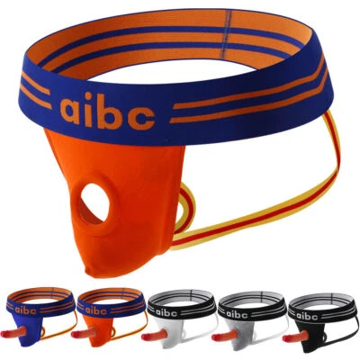 Hombres Jockstrap Ropa Interior Sexy Calzoncillos Algodón Anillo para el Pene Silicona Junta Tórica Tanga Foto 1 de 4