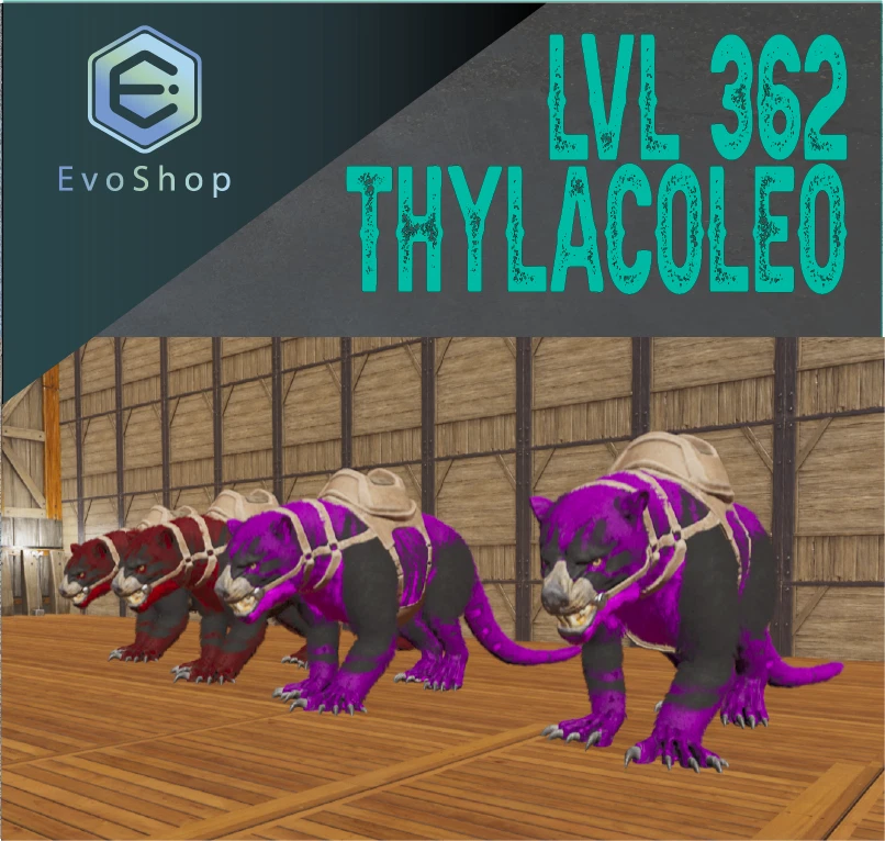Ark Survival Ascended - 100% imprinted Thylacoleo with saddle - PvE - Image 1 of 1