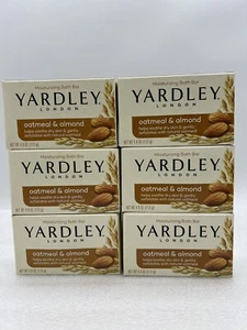 Yardley London Oatmeal & Almond Moisturizing Bath Bar Soap 6-Pack (4.25oz Each) - Picture 1 of 2