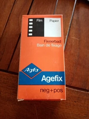 Agfa Agefix 125ml Fixer Black/White Film Paper fixing bath fixing bath neg+pos new - Image 1 of 4