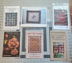 Lot of 6 Quilt Patterns Blue Whale Designs /Carol Hopkins Designs And More - Picture 1 of 7