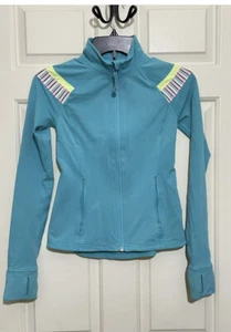 Ivivva Girl’s Turquoise Full Zip Jacket size 10 - Picture 1 of 3