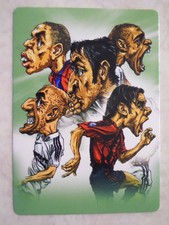 20xx Chinese Playing Card Post-70 World Football Soccer Caracture Green U-Pick